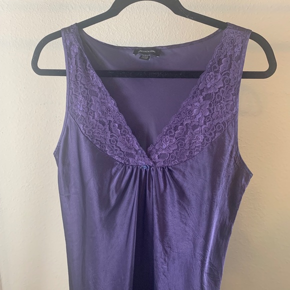 Jones New York indigo blue‎ night dress L - Picture 2 of 6